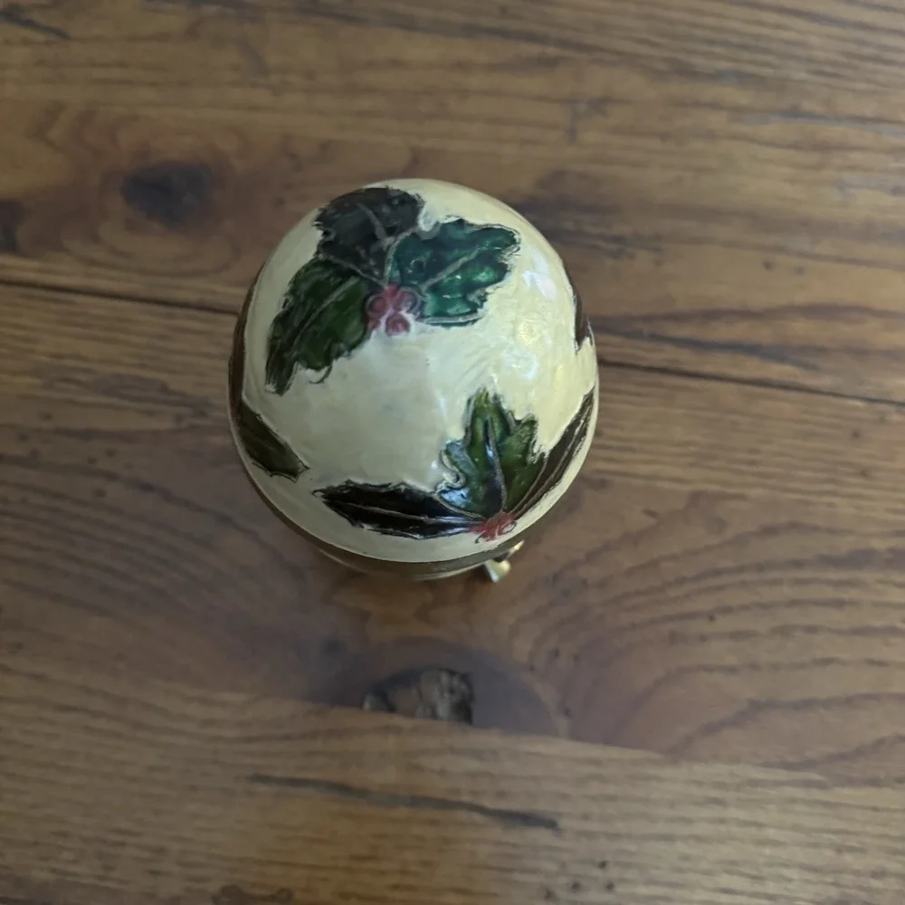 Vtg Floral Cloisonne‎ Enameled Brass 5